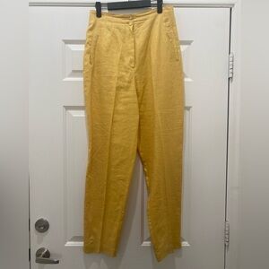 TOTOnKO 100% Linen Pants, 12